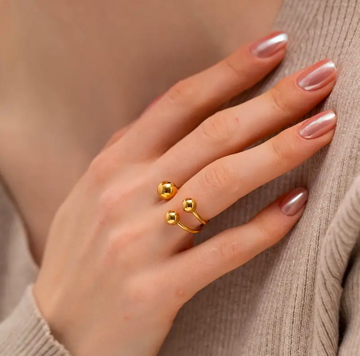 Anillo Trío Balines Abierto