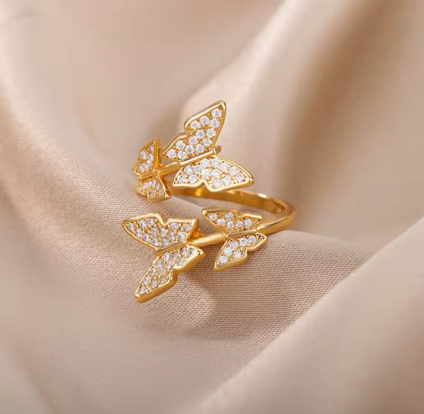 Anillo Mariposas Circones