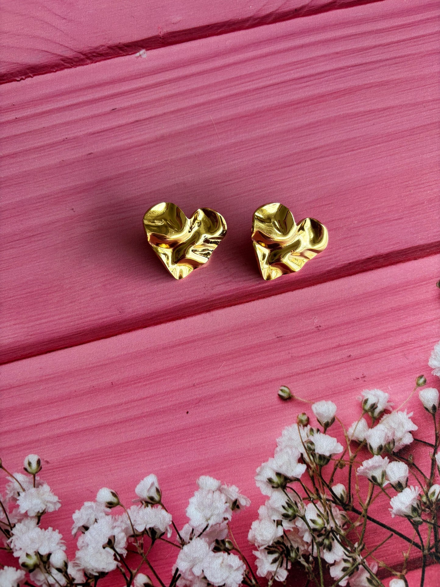 Aretes Corazón Textura