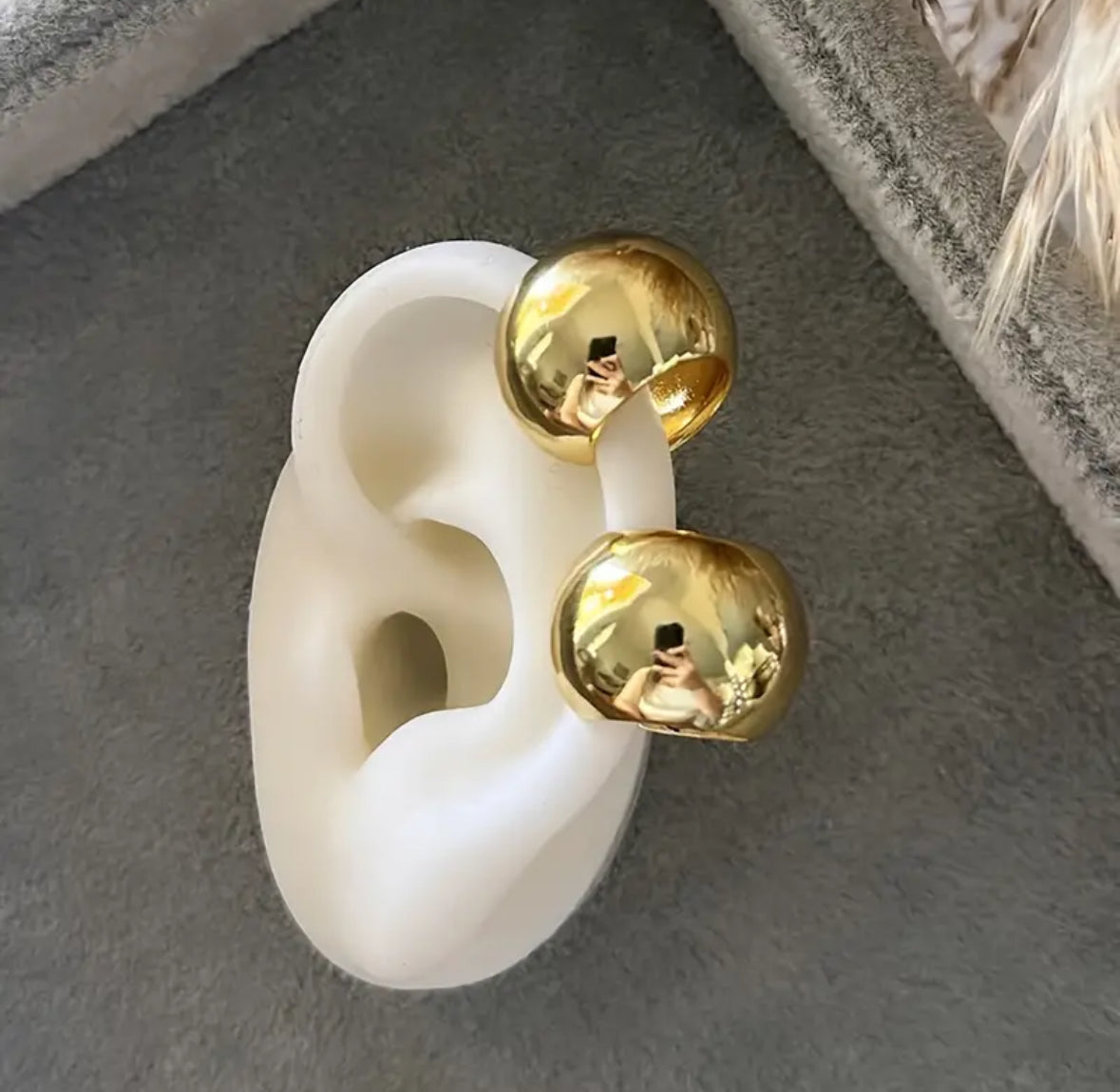Earcuff Óvalo Dorado Grande Tutti