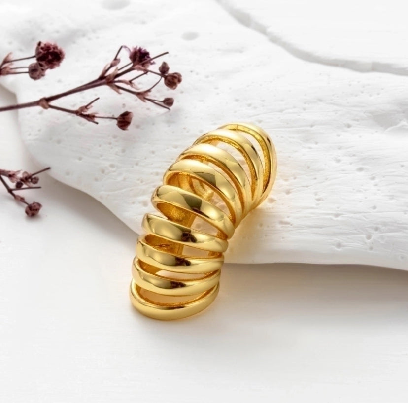 Earcuff Espiral Largo Chunky