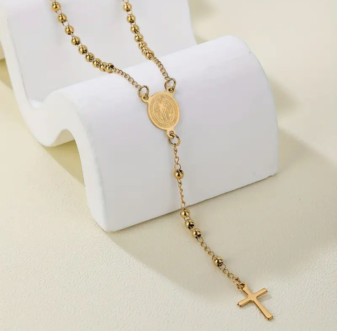 Collar Rosario Dorado