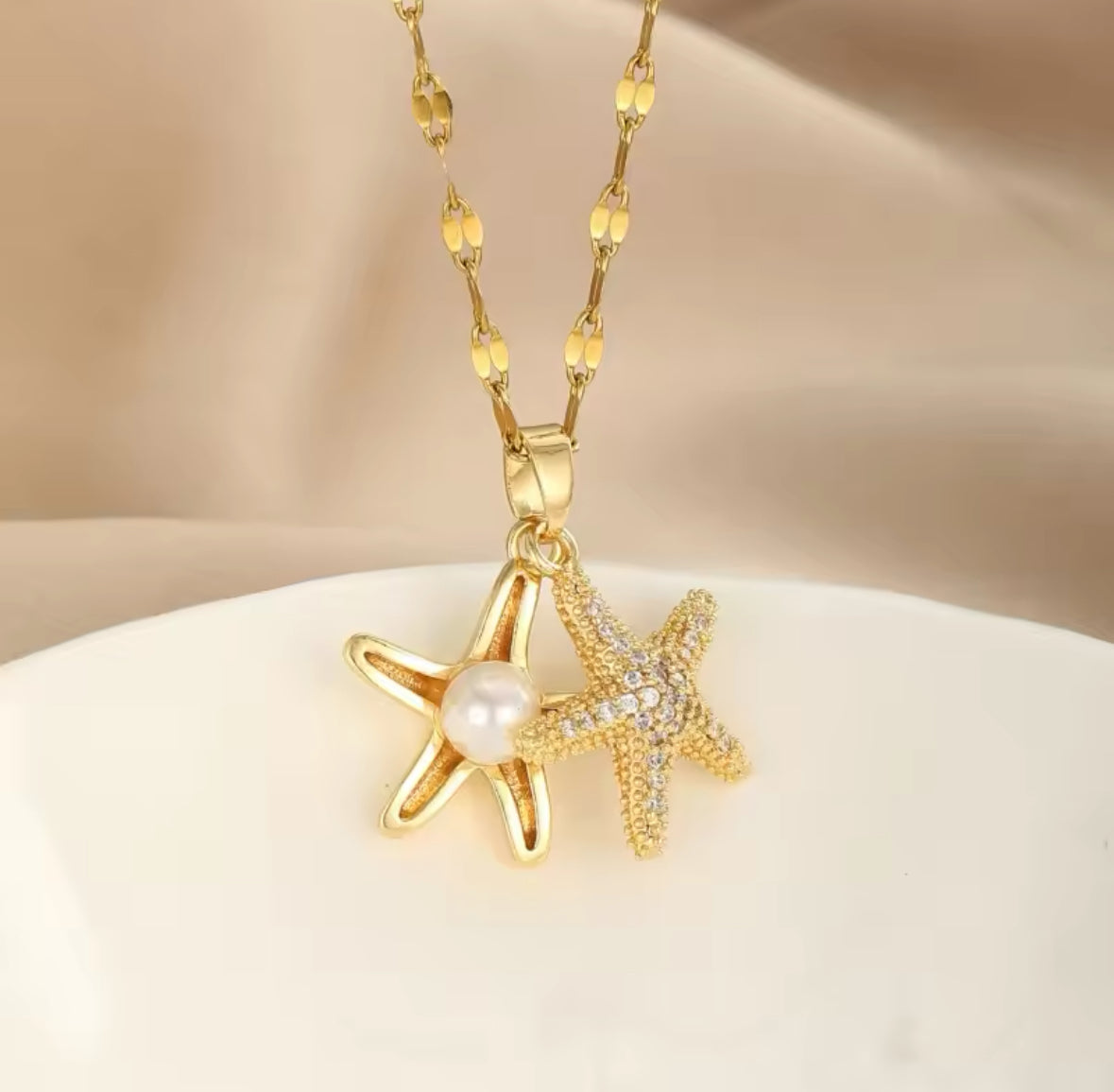 Collar Estrella de Mar Perla