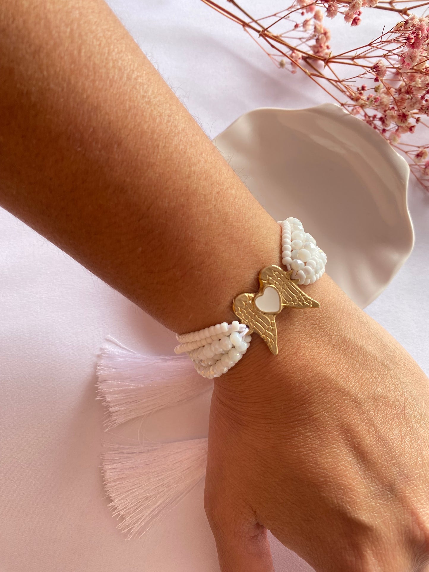 Brazalete Blanco Alas