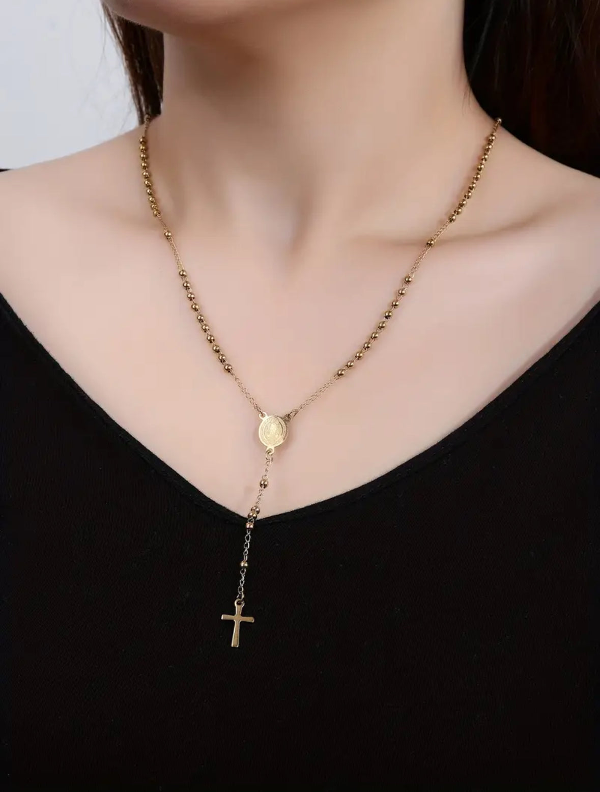 Collar Rosario Dorado