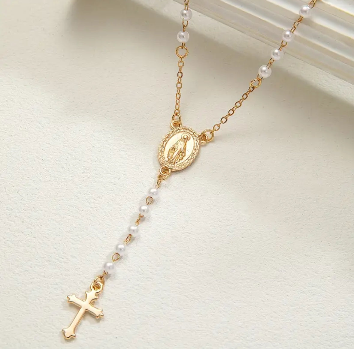 Collar Rosario Perlas