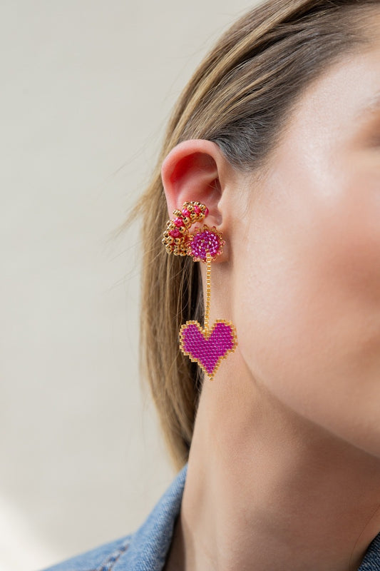 Aretes Fucsia Roxana