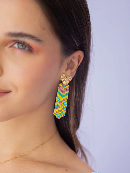 Aretes Tejidos Yasmín