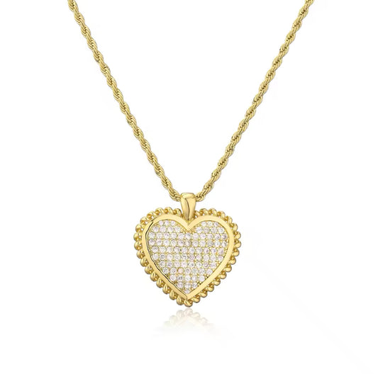 Collar Corazón Dorado Tutti