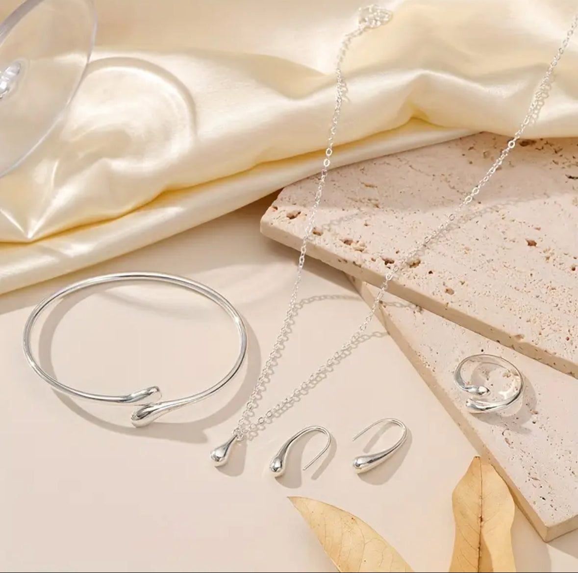 Combo Gota Pequeña Plateada