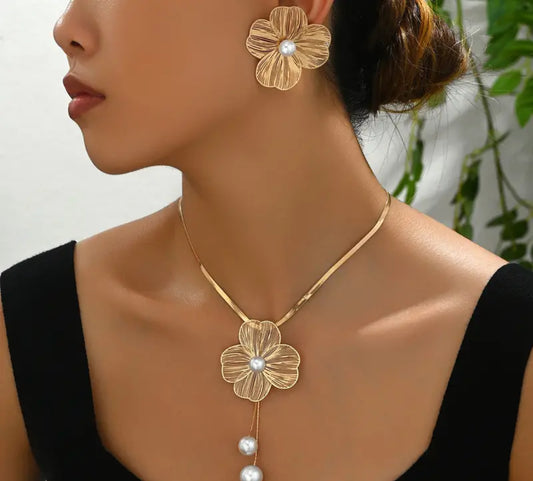 Combo Flor Grande con Perlas