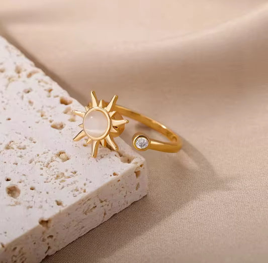 Anillo Sol Giratorio Antiestrés